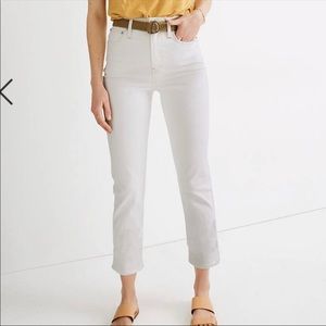 Madewell Classic Straight Jeans White